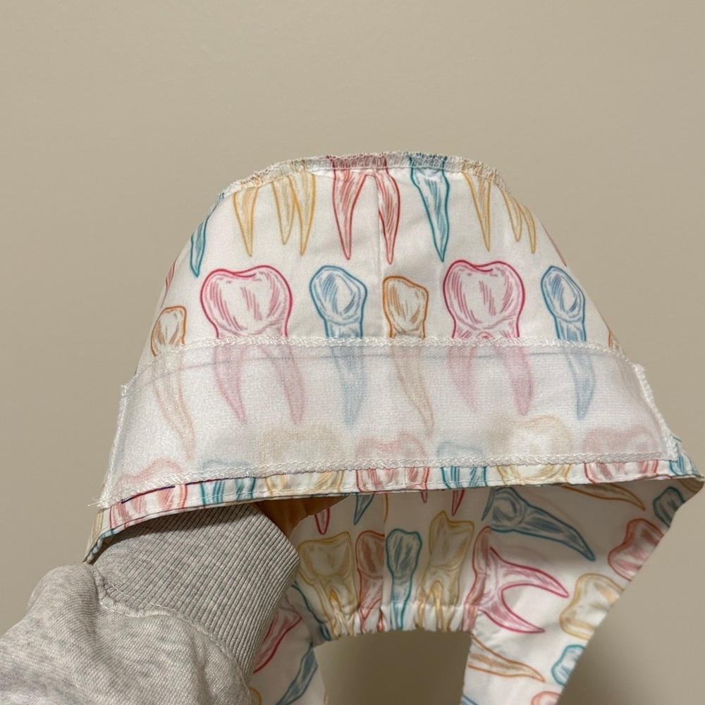 Colorful Tooth Scrub Cap polyester - Picture 3 of 4